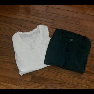 V-Neck Long Sleeve Maternity Shirts